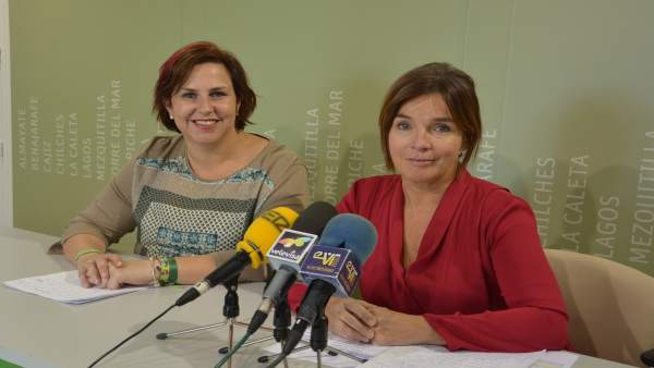 Las ediles de Vélez MAróia José Roberto y Ana Campos en rueda de prensa Las ediles de Vélez MAróia José Roberto y Ana Campos en rueda de prensa