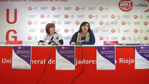 La vicesecrataria general de UGT, Cristina Antoñanzas, y la de Igualdad La vicesecrataria general de UGT, Cristina Antoñanzas, y la de Igualdad