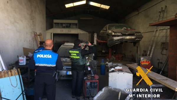 Taller ilegal en Ciudad Rodrigo (Salamanca). Taller ilegal en Ciudad Rodrigo (Salamanca).