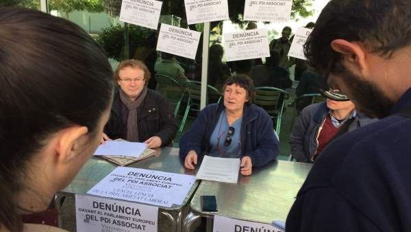 PDI asociados de la UV presenta la denuncia ante la UE PDI asociados de la UV presenta la denuncia ante la UE