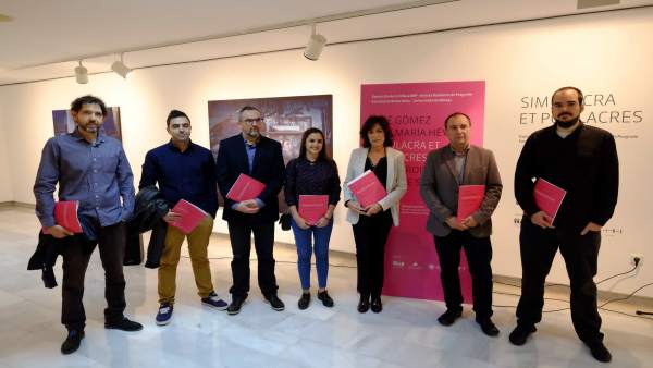 Susana Martín, Salvador Haro y José María Alonso en la exposición. Susana Martín, Salvador Haro y José María Alonso en la exposición.