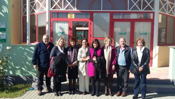 Rosa Torres durante su visita a Granada Rosa Torres durante su visita a Granada