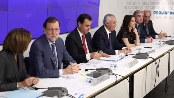 Rajoy preside la Junta Directiva Nacional del PP