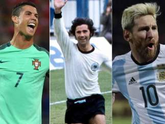 Romario, Cristiano, Gerd Muller, Messi y Villa