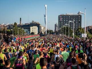 Participantes en el Maratón Valencia