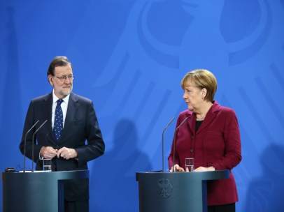 Rueda de prensa de Rajoy y Merkel en Alemania