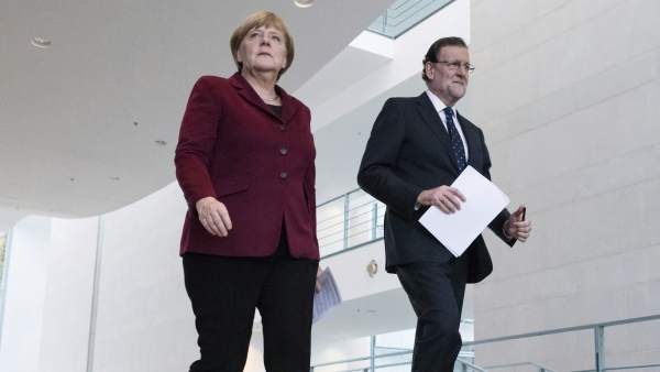 Rajoy y Merkel Rajoy y Merkel