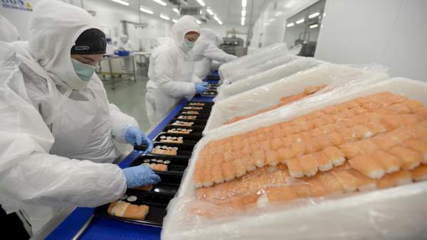 Planta de procesado de sushi de Isidro de la Cal Planta de procesado de sushi de Isidro de la Cal