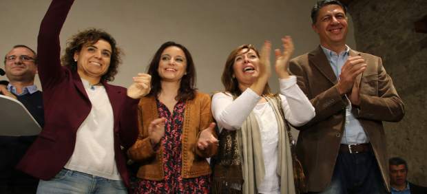 Andrea Levy, Dolors Montserrat, Alicia Sánchez-Camacho y Xavier García Albiol.