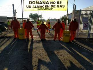Activistas en Doñana