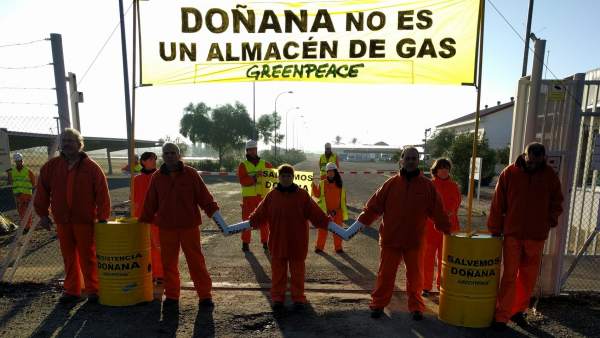 Activistas en Doñana Activistas en Doñana