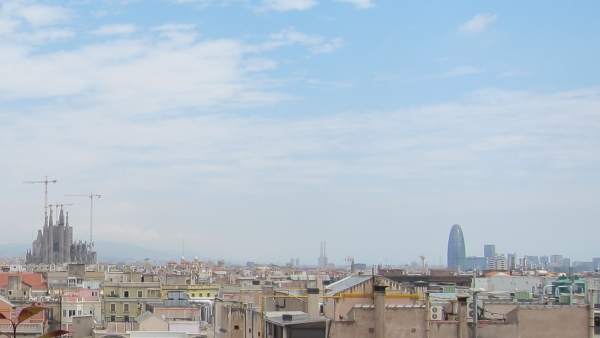 Vista de Barcelona. Vista de Barcelona.