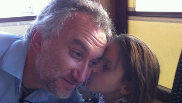 Nadia y su padre. Nadia y su padre.