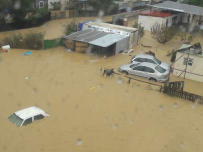 Inundaciones helicoptero guardia civil diciembre 2016 Málaga