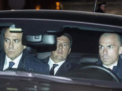 Renzi llega al Quirinale para presentar su dimisión