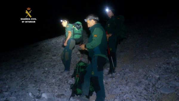 Un momento del rescate Un momento del rescate