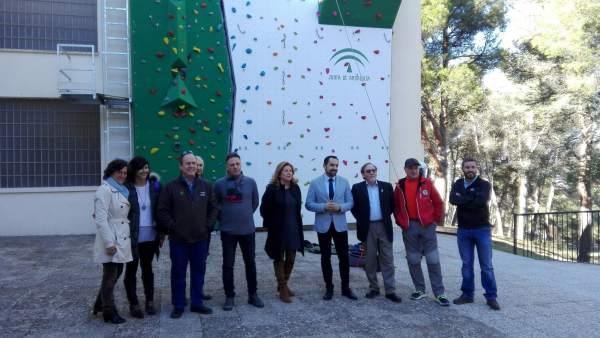 Inauguración del nuevo rocódromo de Jaén. Inauguración del nuevo rocódromo de Jaén.