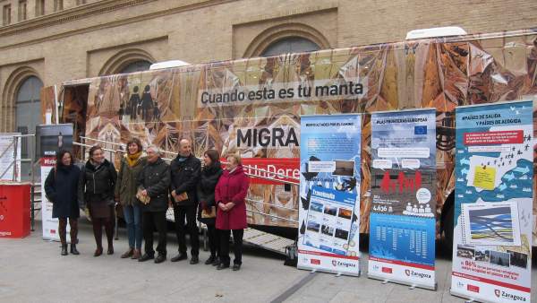 Campaña Migrar #EsUnDerecho en Zaragoza Campaña Migrar #EsUnDerecho en Zaragoza