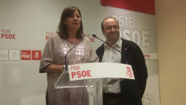 Francina Armengol y Miguel Iceta Francina Armengol y Miguel Iceta