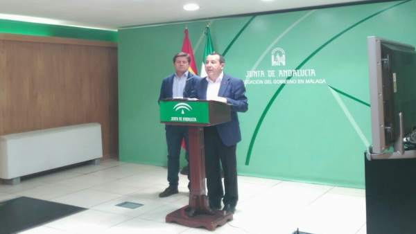 Ruiz Espejo Jose Maria Serrato Junta evaluacion daños temporal Málaga Ruiz Espejo Jose Maria Serrato Junta evaluacion daños temporal Málaga