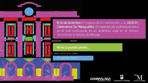 ADN Malaga video mapping plaza consitución ADN Malaga video mapping plaza consitución