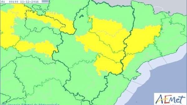 Alerta amarilla por nieblas este sábado en Aragón Alerta amarilla por nieblas este sábado en Aragón