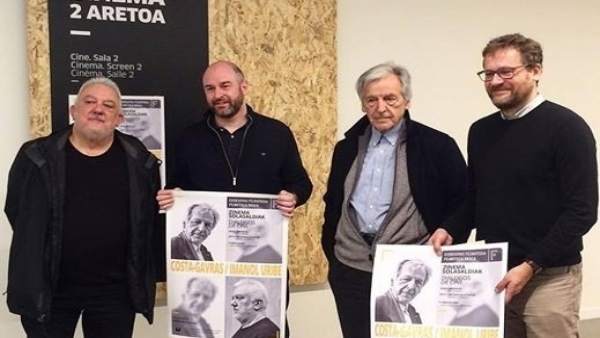 Costa-Gravas e Imanol Uribe con responsables de la Filmoteca y de 2016. Costa-Gravas e Imanol Uribe con responsables de la Filmoteca y de 2016.