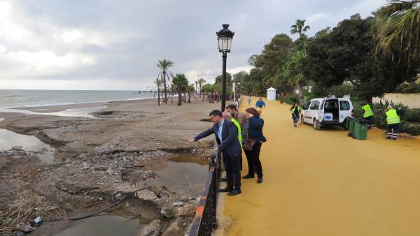 José Bernal paseo marítimo Marbella temporal lluvias inundaciones José Bernal paseo marítimo Marbella temporal lluvias inundaciones