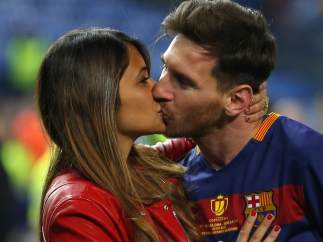 Messi y Antonella Roccuzzo