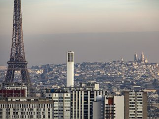 Nube de polución sobre París