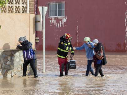 Temporal de lluvias en Murcia