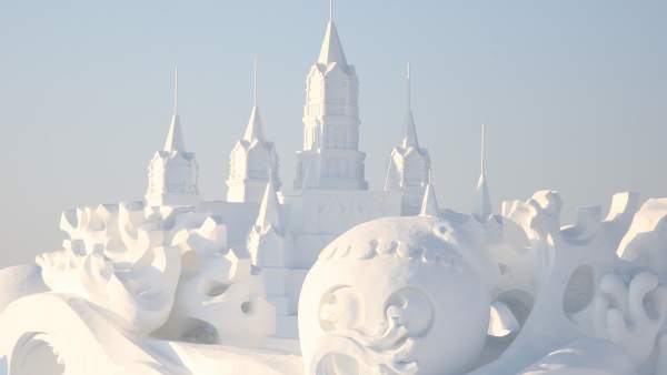 Escultura en nieve Escultura en nieve