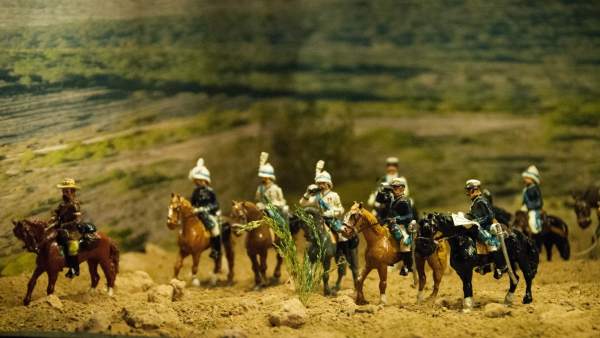 Exposición soldaditos plomo en L'Iber Exposición soldaditos plomo en L'Iber