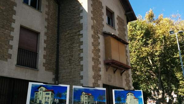 El edificio en obra de la futura Casa del Cuento El edificio en obra de la futura Casa del Cuento