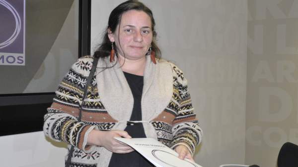 La diputada de Podemos en las Cortes de Aragón Marta de Santos La diputada de Podemos en las Cortes de Aragón Marta de Santos