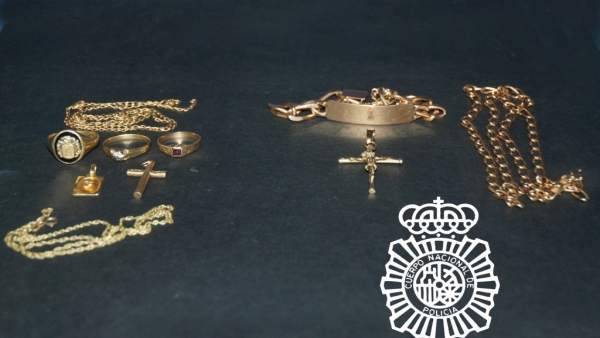 Joyas recuperadas tras el robo Joyas recuperadas tras el robo