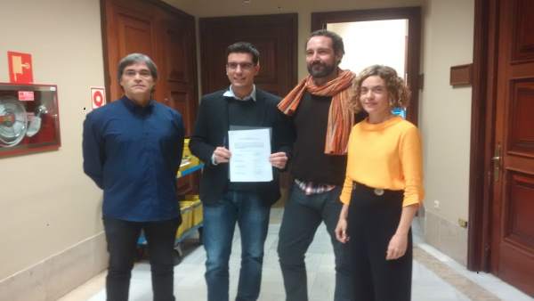 Xavier Eritja, Toni Postius, Jaume Moya y Meritxell Batet Xavier Eritja, Toni Postius, Jaume Moya y Meritxell Batet