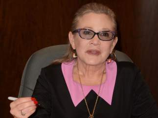 Fisher en una firma de libros