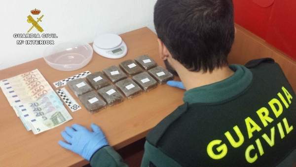 Tabletas de hachís intervenidas en Ayamonte Tabletas de hachís intervenidas en Ayamonte