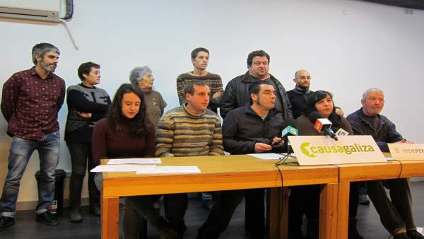 Rueda de prensa de los imputados de Causa Galiza Rueda de prensa de los imputados de Causa Galiza
