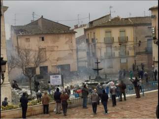 Imagen de Els Enfarinats publicada por el Ayuntamiento de Ibi en Twitter