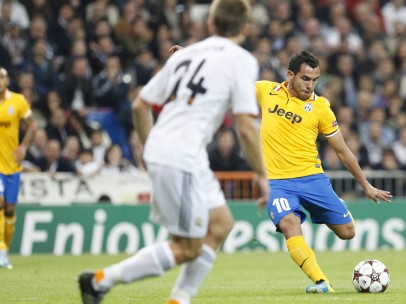 Carlos Tévez en el Real Madrid - Juventus