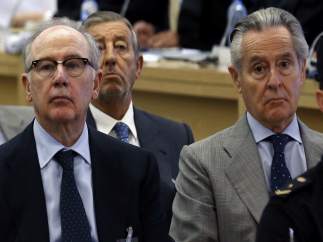 Rodrigo Rato y Miguel Blesa en el juicio por las tarjetas black