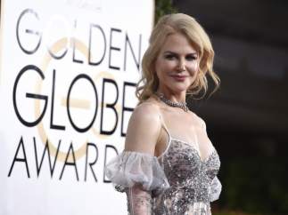 Nicole Kidman, en la alfombra roja de los Globos de Oro
