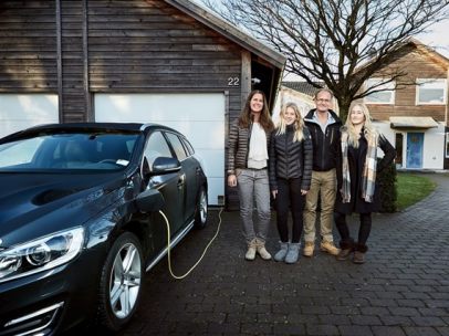 La familia que probará un Volvo autónomo en condiciones reales