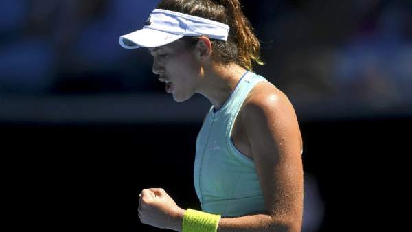 Garbiñe Muguruza, en el Open de Australia Garbiñe Muguruza, en el Open de Australia