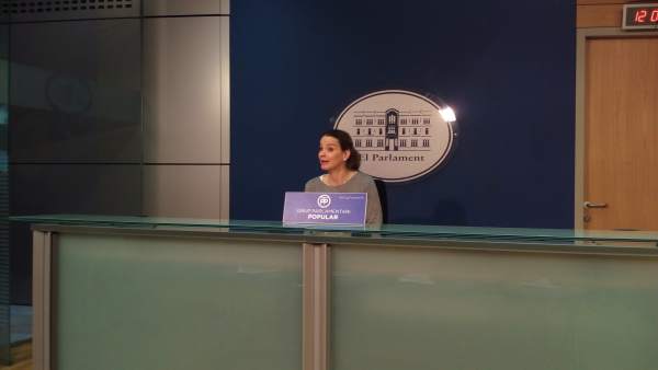 La portavoz parlamentaria del PP, Marga Prohens La portavoz parlamentaria del PP, Marga Prohens