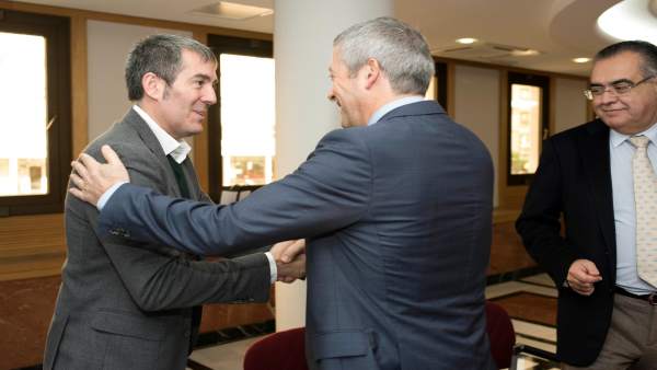 Clavijo, con los empresarios Clavijo, con los empresarios