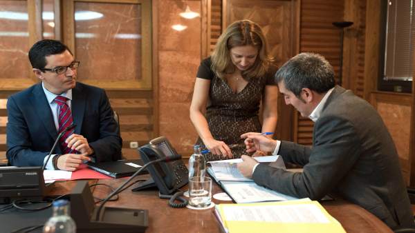 Rodríguez, Dávila y Clavijo en el Consejo de Gobierno del 16 de enero Rodríguez, Dávila y Clavijo en el Consejo de Gobierno del 16 de enero