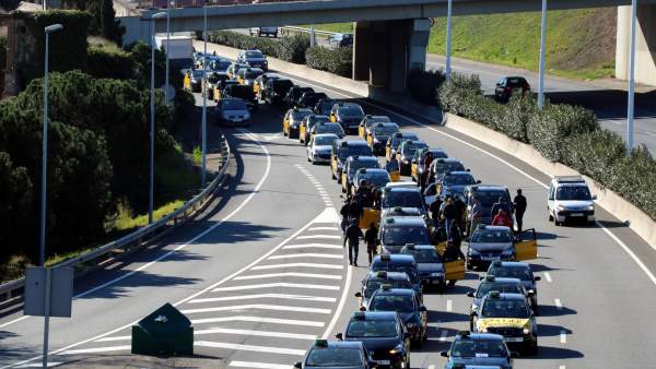 Protesta de taxistas Protesta de taxistas